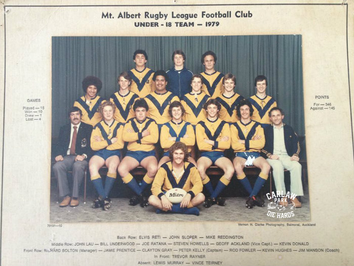 Mt Albert Rugby League U18 Team 1979
